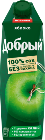 Сок ДОБРЫЙ Яблоко, 1л